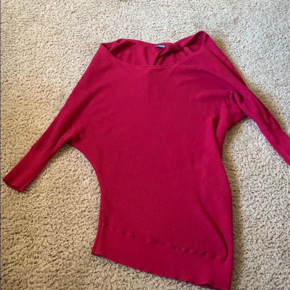 Off the shoulder Express sweater